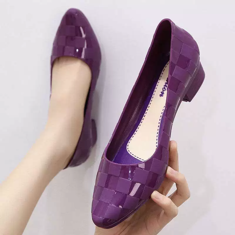 Неглубокие непромокаемые туфли с низким берцем, непромокаемые сапоги, женские летние новые рабочие бахилы для взрослых, модные нескользящие кухонные резиновые туфли, корейская версия