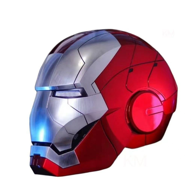 Comercio exterior versión en inglés Jarvis Disney Iron Man MK7 MK50 casco humano real deformado voz de control de voz