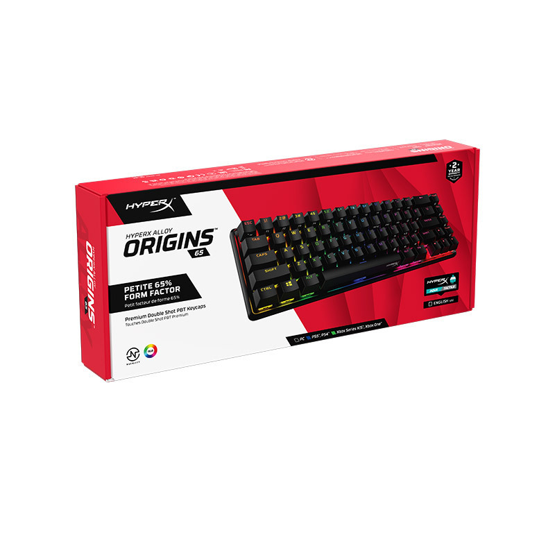 Hyperx Alloy Origins Extremely Unknown Origins 65% Gaming Mechanical Keyboard Symphony Pbt Keycaps