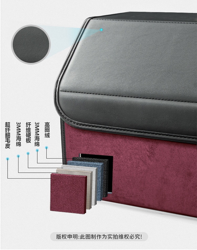 Suitable for Bmw 1/2/3/5/7 Series X1X2X3X4X5X6Ix3I3I4 Car Trunk Storage Box Storage Box