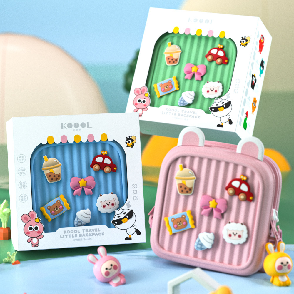DIY Cute Crossbody Backpack for Children, Suitable for Kindergarten Students (2-4 Years Old), Korean Style, Gift