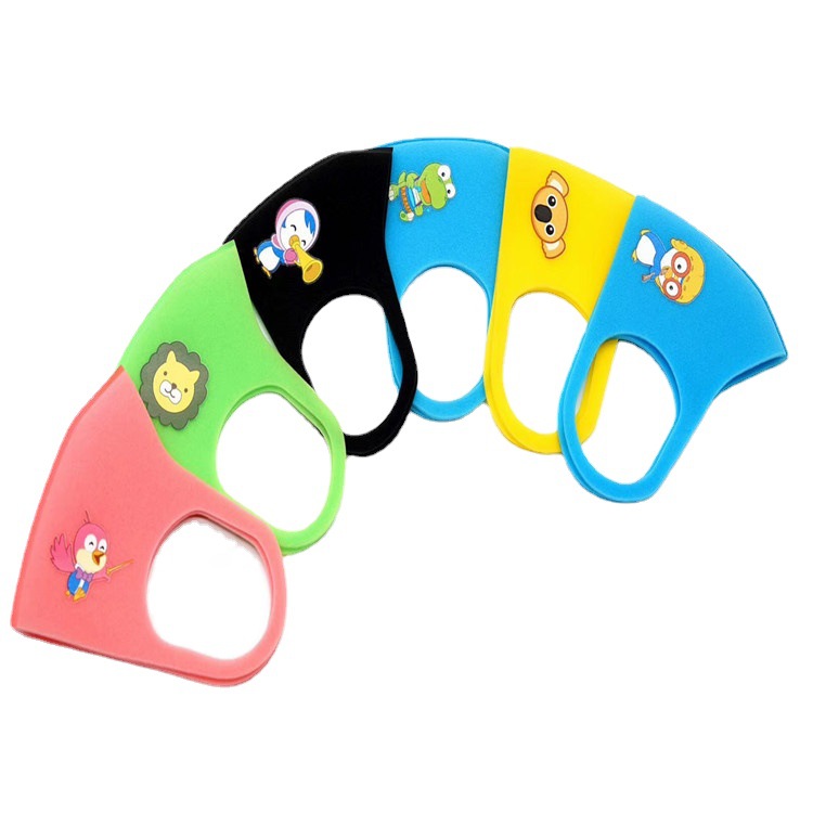 供应3D立体无味海绵口罩 彩色个性LOGO海绵口罩