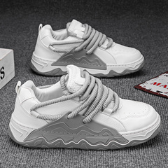 男鞋2024春季新款運動休閒板鞋韓版潮流百搭防滑耐磨鞋子輕便潮鞋