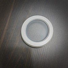 9020开窗美甲乳贴收纳罐 穿戴甲手工珠链指甲剪铁盒 糖果圆形铁盒