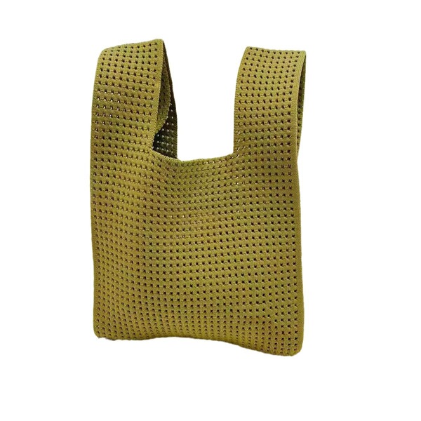 Retro knitted one-shoulder bag