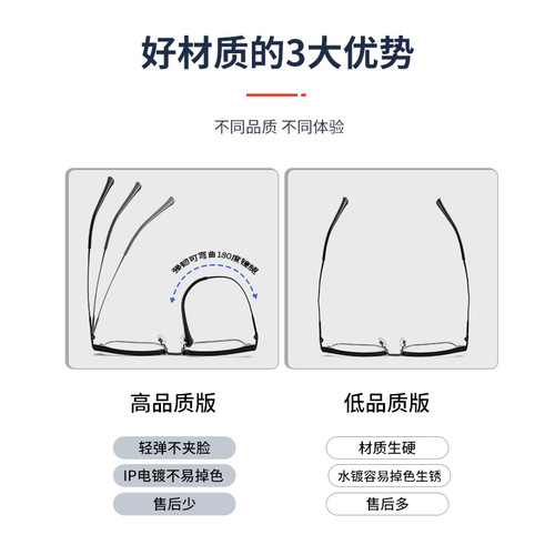 Coconut Gray Metal Glasses Frame Men's KE001 Retro Eyebrow Frame Wholesale Anti-Blue Light Myopia Glasses Danyang