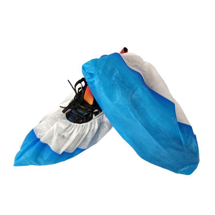 Cubrezapatos Desechables de Tela No Tejida Semi-revestida, Cubre Pies Engrosados de CPE, Resistentes al Desgaste, con Patrón de Diamante Antideslizante, Protección Engrosada Resistente al Desgaste