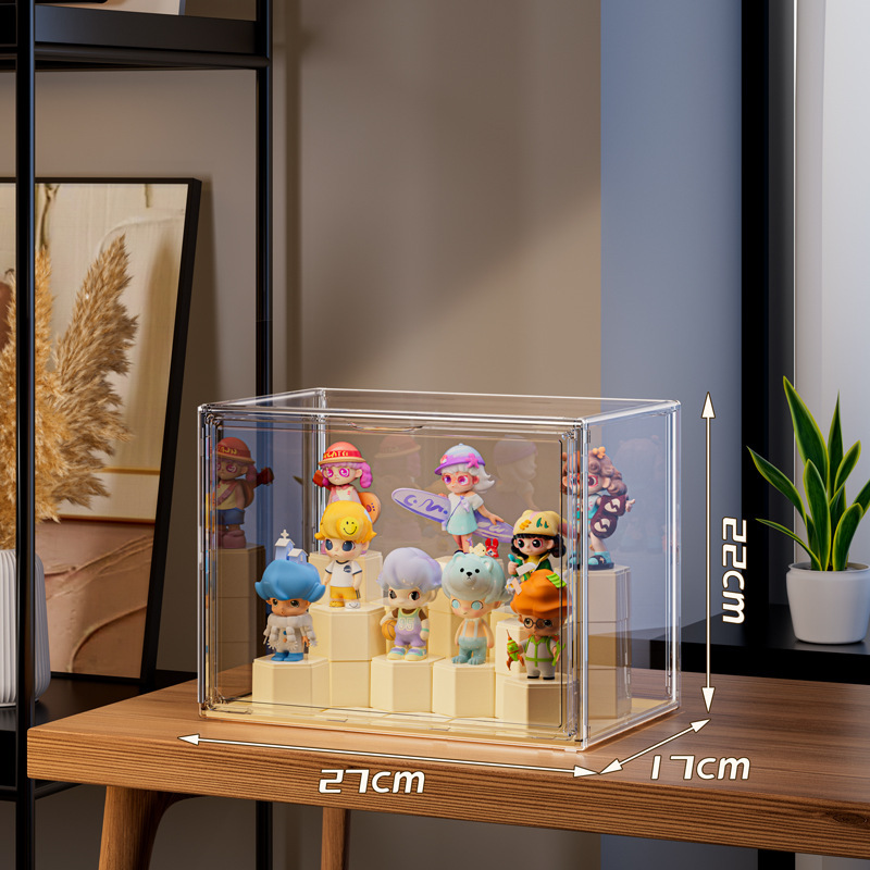 ブラインドボックス収納ディスプレイボックスバブルマートアクリルボックスモデルフィギュアボックスビルディングブロック人形透明ボックスキャビネット壁|undefined
