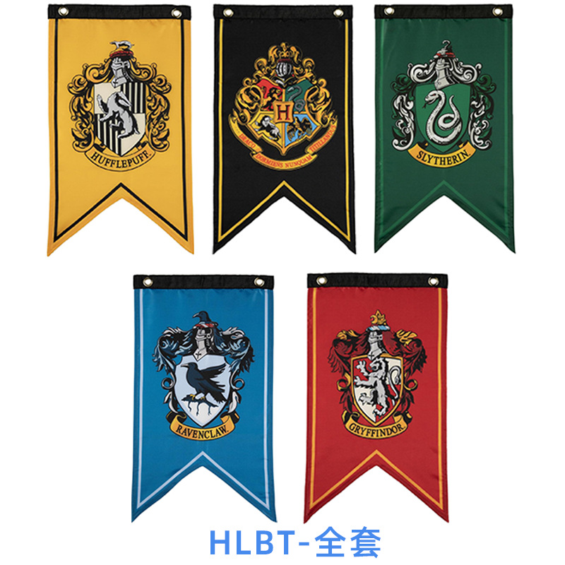 Bandera de cauda de pescado de Harry Potter 30 * 50CM bandera decorativa barra de salón triángulo bandera personalizada