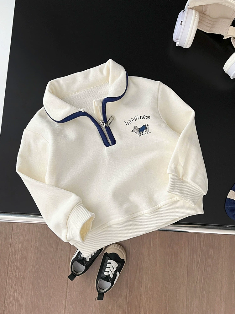 Children's spring sweatshirt, long-sleeve for men and women girl's, western style