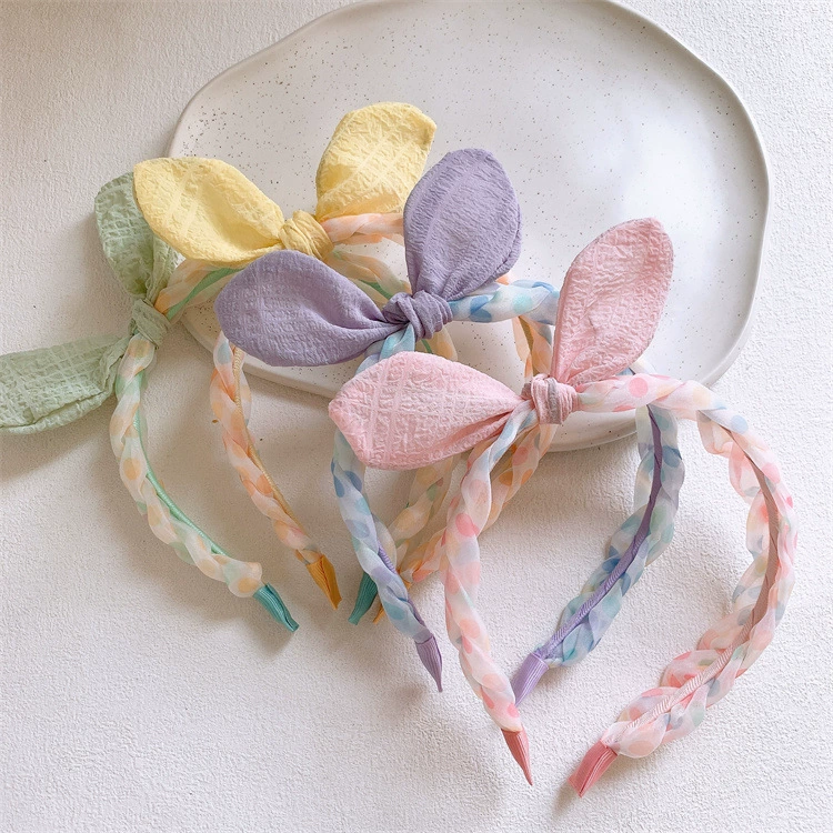 Новые детские кроличьи ушные сетчатые пряжи