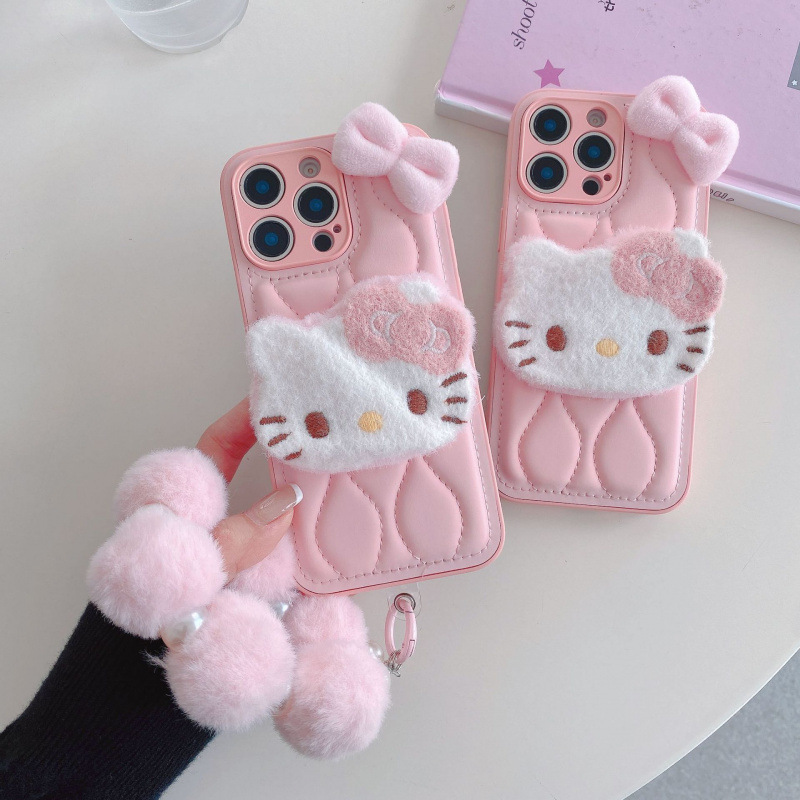 iPhone16Promax에 적합한 만화 크리에이티브 다운 재킷 휴대폰 케이스 귀여운 소녀 Apple 15ins 스타일 14