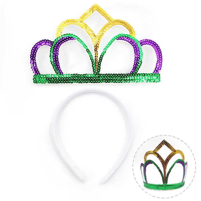 Amazon máscaras de baile de espectáculo carnaval temático bandas de cabello oro púrpura verde sequillas máscaras de mitad de cara accesorios