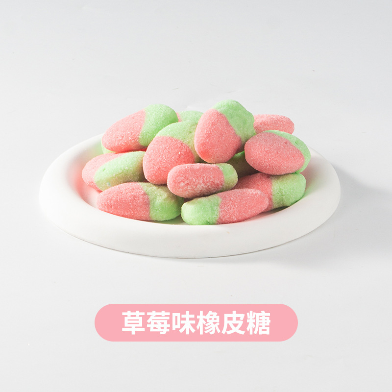 网红爆款零食创意解馋酥脆高颜值休闲彩虹冻干糖果零食批发|undefined