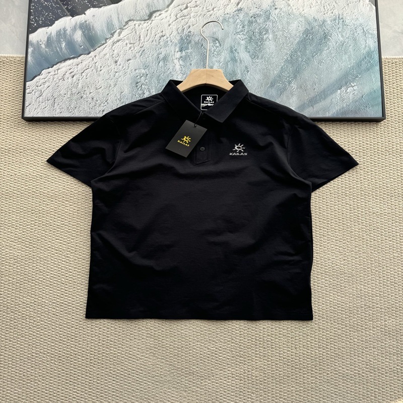 2025 夏の新スタイル KLS Kaisley Stone メンズ ポロシャツ スポーツ レジャー 刺繍半袖 Tシャツ|undefined