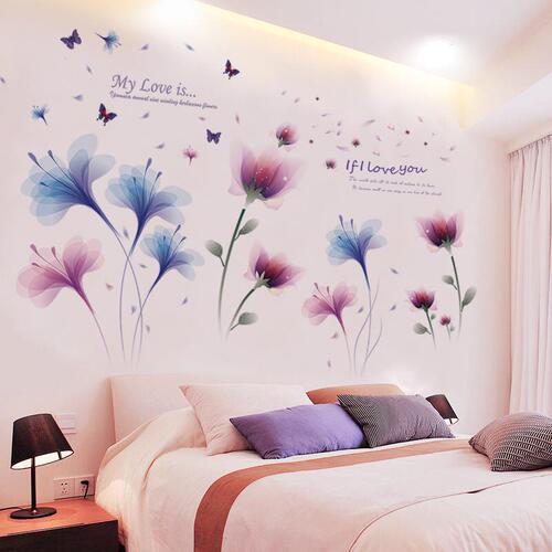 Bedroom bedside decoration wall stickers Internet celebrity room layout wall stickers girls ins self-adhesive wallpaper wallpaper