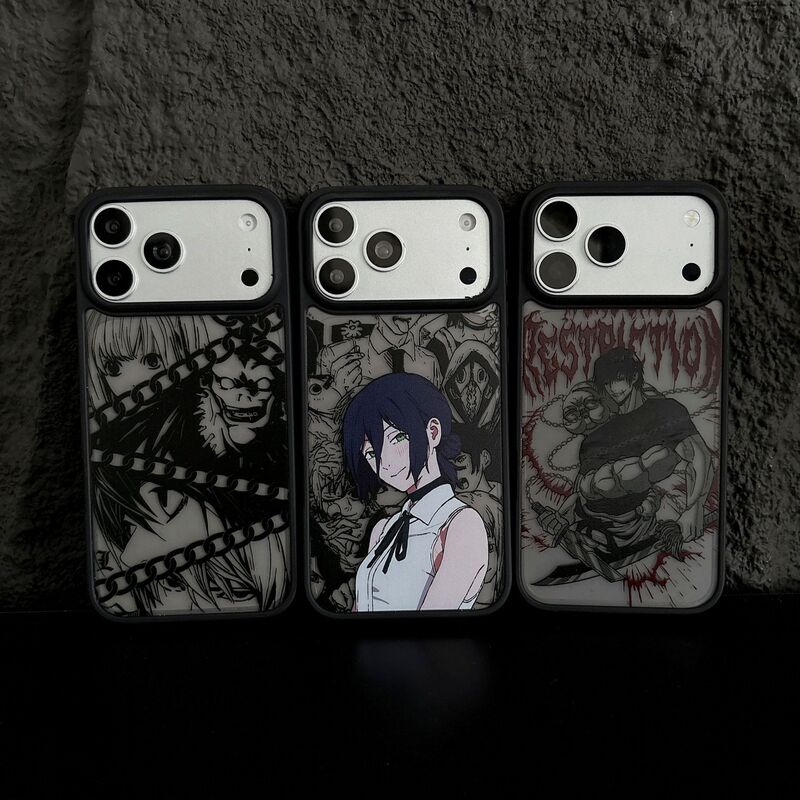 Skin-Like Black Phone Case Suitable for Apple 17 Promax Protective Case iPhone 16 Anime Chainsaw Man Reze 15 Skin-Like Black Phone Case Suitable for Apple 17 Promax Protective Case iPhone 16 Anime Chainsaw Man Reze 15