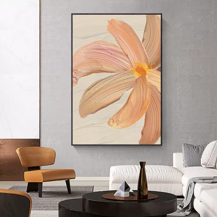 北欧现代艺术客厅壁画挂画落地画小清新花卉入户玄关走廊装饰画