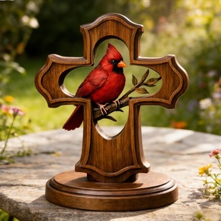 �羳���R�d������N�¿�Cardinal Cross Ornament�tȸʮ�ּ��Ʒ