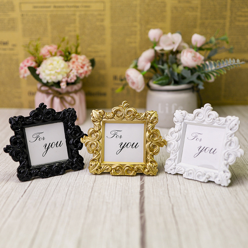 New Royal Golden Baroque Small Photo Frame Wedding Small Gift Giveaway Baby Photo Frame