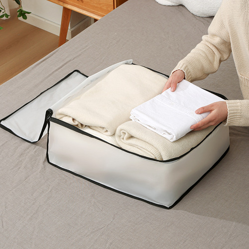  New Cotton Quilt Storage Bag EVA Visible Clothes Quilt Storage Box Dustproof Waterproof Luggage Packing Bag