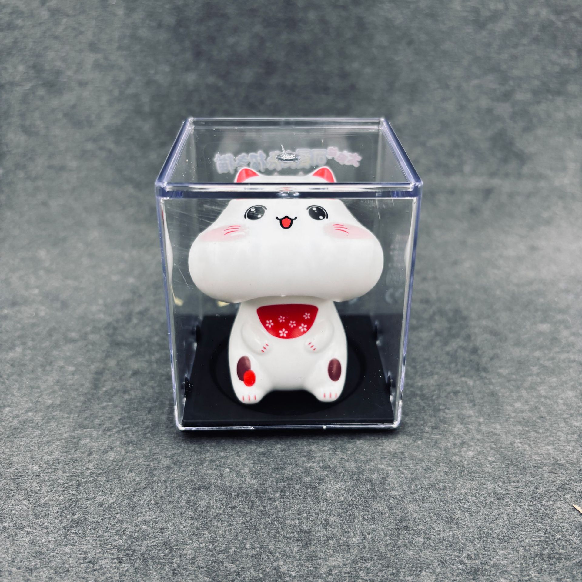 Gato de la suerte solar pequeño gato de la mano de la energía de la luz gato mini gato interior del coche regalo de la oficina decoración de apertura
