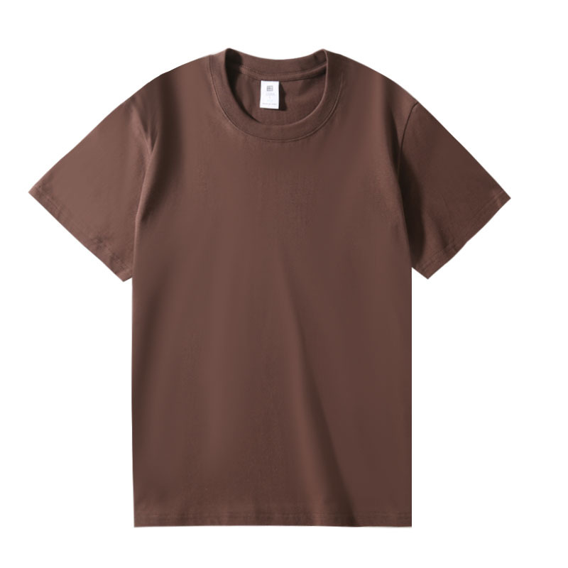 230g de peso pesado, talla europea, herramientas de manga corta, ropa de trabajo, ropa de trabajo, camisa publicitaria, camiseta de algodón con cuello redondo, logotipo impreso personalizado