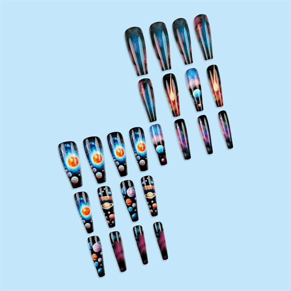 Wearable Happy Planet Manicure Universo Celestial Dream Manicure Parches Comercio Exterior Ventas calientes Manicure image 5