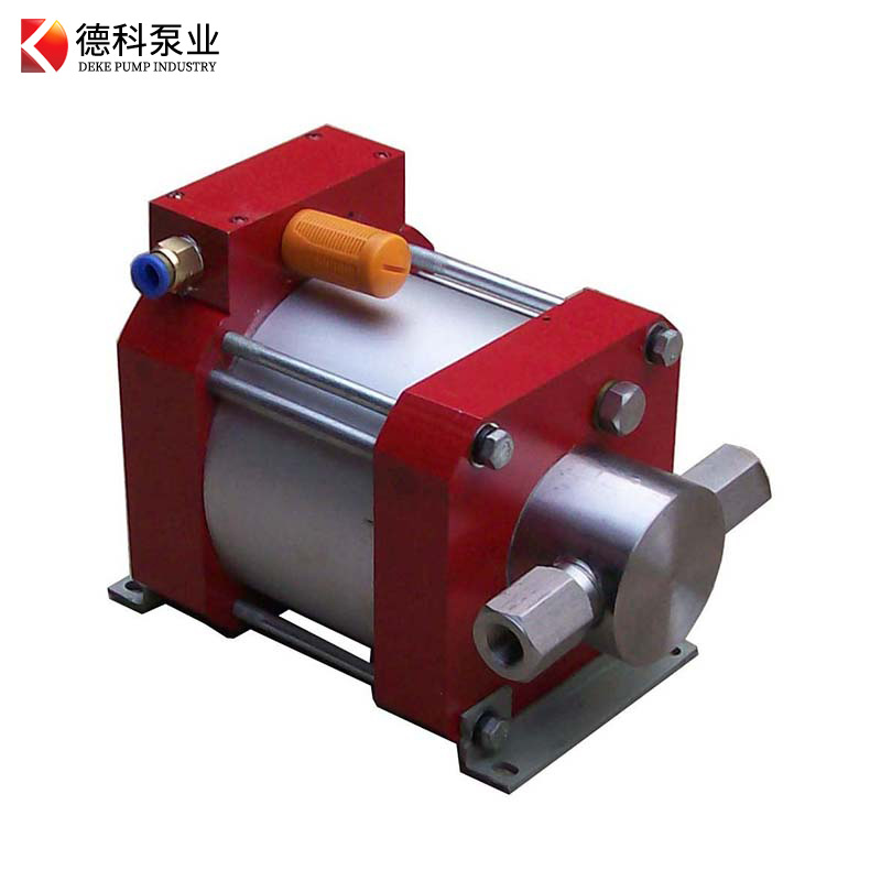 德科液体加压泵微型液压气动流量测试设备双缸活塞增压泵耐腐蚀