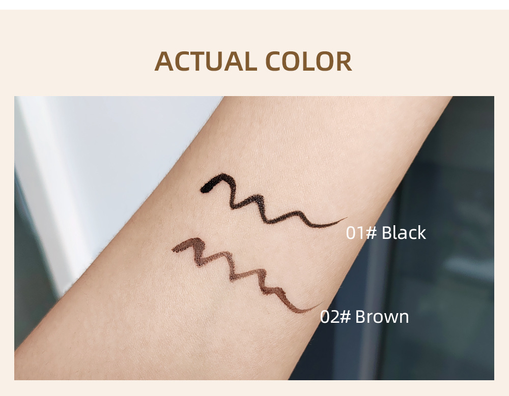 QIBEST Cross-border Ultra-fine eyeliner Liquid: Smooth, flowing, long-lasting without smudging, quick-drying, beginner eyeliner waterproof wholesale undefined