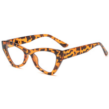 2021欧美猫眼多边形防蓝光平光镜  跨境时尚街拍眼镜架潮流眼镜框