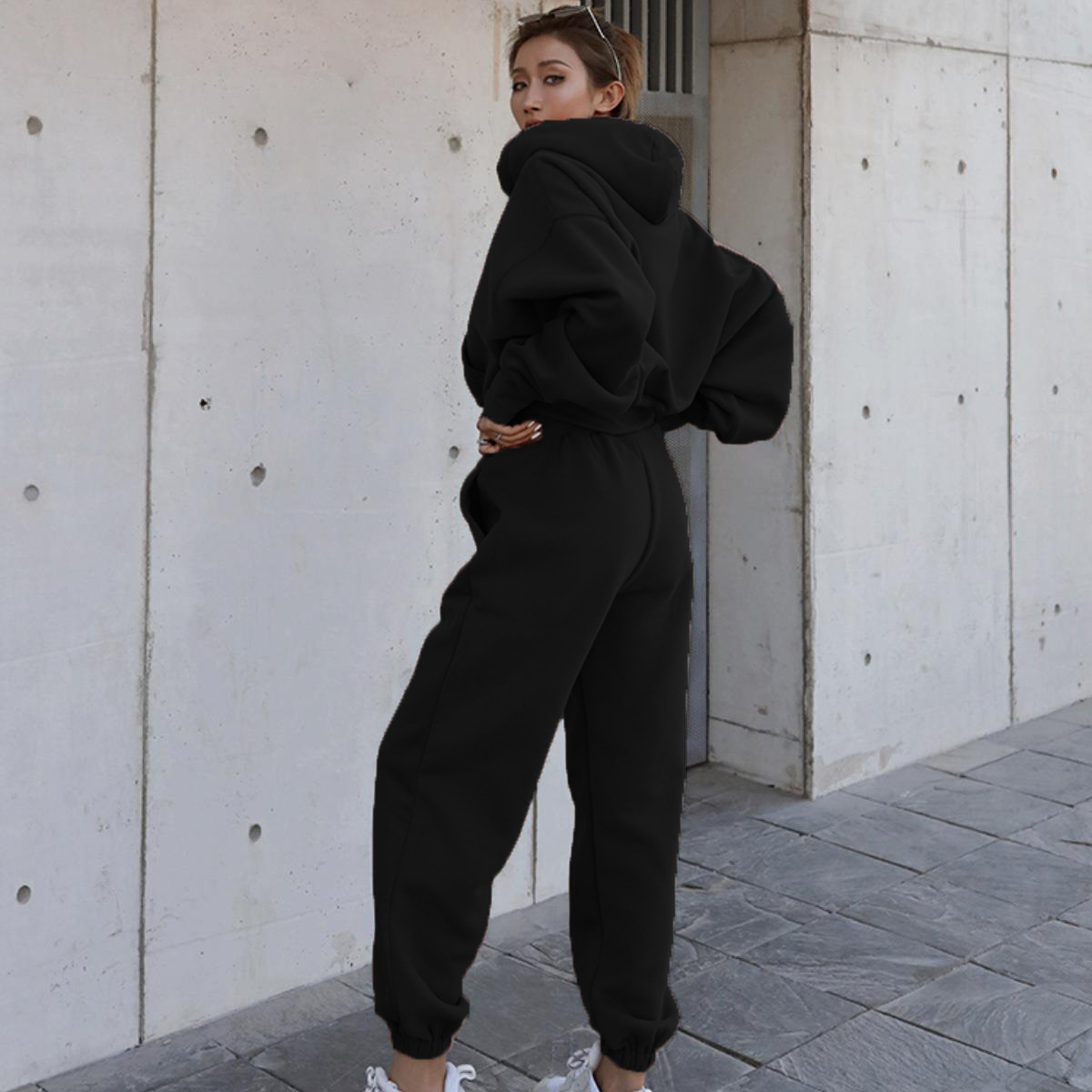 Damen Sweatshirt Und Jogginghose Set Für Sport Und Freizeit_voghion.com