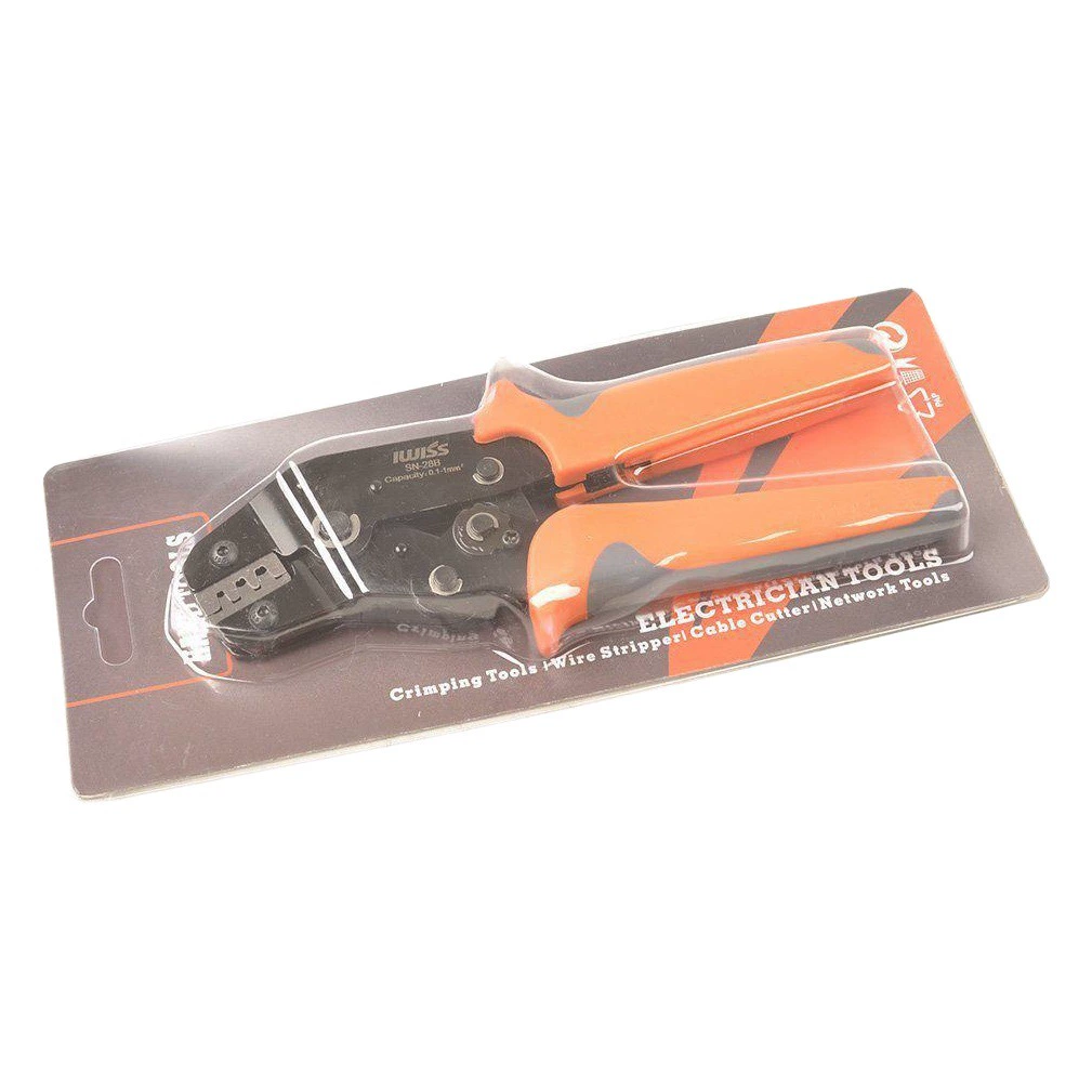 IWISS пружинный обнаженный клемм медный нос Жгут SN серии шприцы 7-дюймовый зажим для проводов Многофункциональный