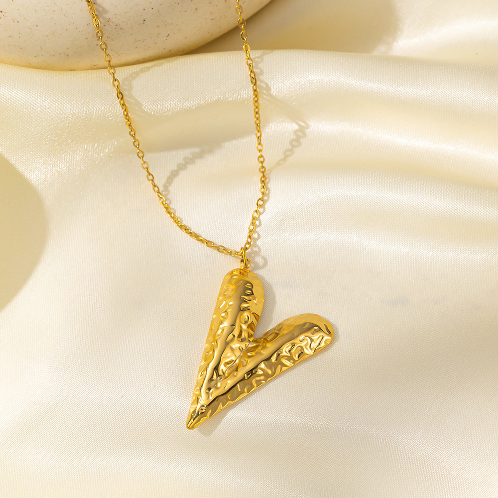 8g Weight PVD Coated Gold Plating Process 18K Real Gold Plated Plating Material 304 Stainless Steel Pendant Material Layered Necklaces, Pendant Necklace Classification 304 Stainless Steel Chain Material Paperclip Chain, cable chain, Twisted Rope Chain Chain Type 1 Piece Quantity Casual, Daily, Date Occasion 304 Stainless Steel Material Heart Shape Pattern Women's Gender Sweet, IG Style Style Plating Craft Heart Shape Titanium Steel Sweet IG Style Layered Necklaces Pendant Necklace 3