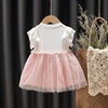 Summer clothing girl's, children's dress for early age, 2021 collection, 3 years, western style