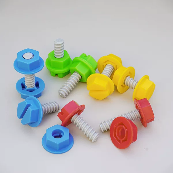 Children's Plastic Screw and Nut Repair Tools, Screw-Twisting and Nut-Disassembling Tools, Educational Toy Accessories
