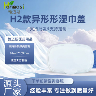 H2 Maternal and Infant Kidsren's Nitrile Gloves with Water-Locking Moisturizing Wipes Lid Wholesale Plastic Special-Shaped Wipes Lid
