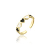 Brand copper one size adjustable ring, suitable for import, simple and elegant design, 750 sample gold