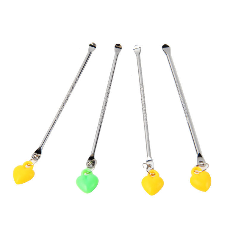 Limpiador de oídos sencillo para el hogar, herramienta de limpieza de oídos de acero inoxidable, llavero, artículos pequeños al por mayor