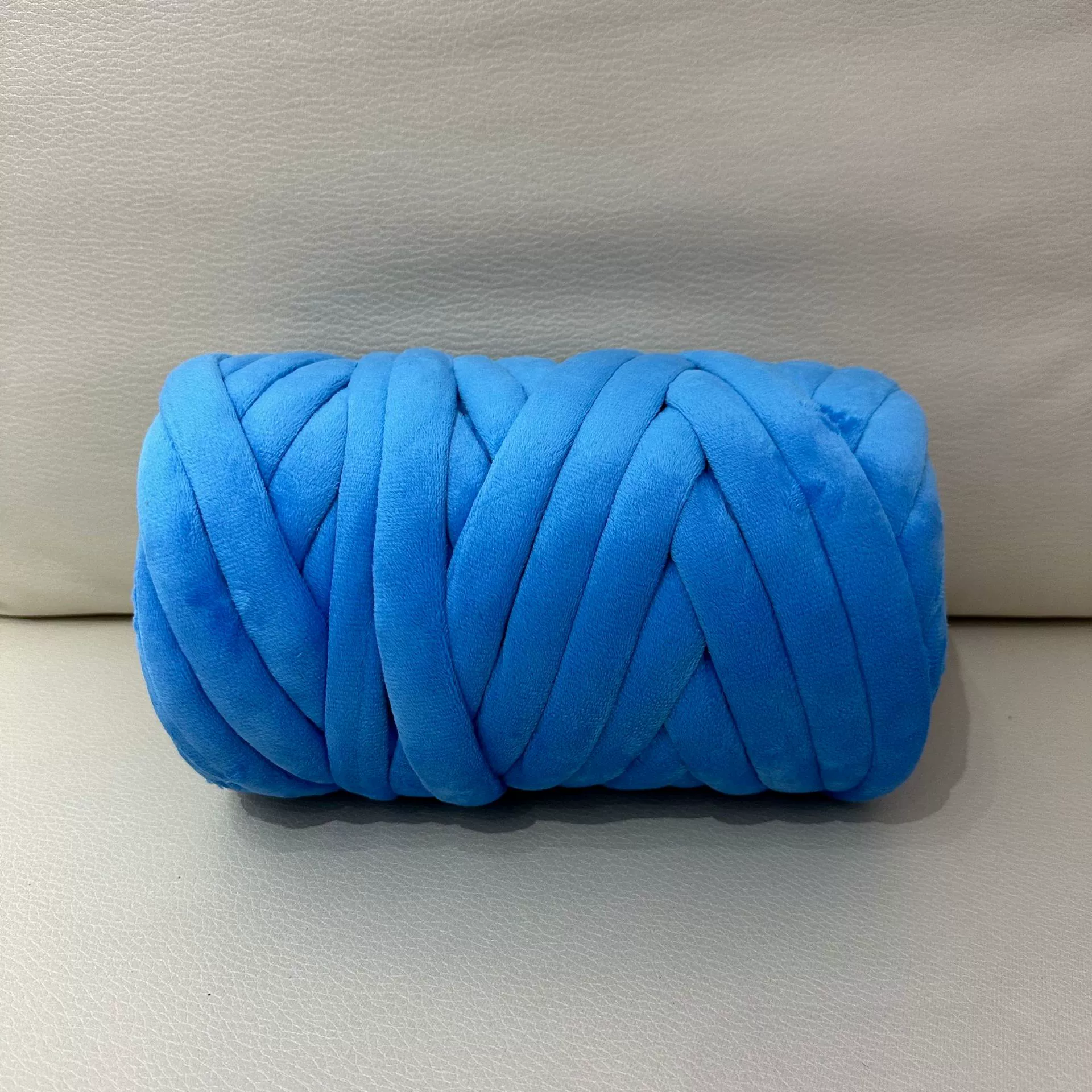 Кускай DIY пряжа для пледа, бархатное литьё хлопок, 1 кг (≈60 м), толщина 2,5 см