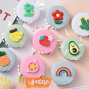 Cartoon Mini Tape Measure, Multifunctional Round Portable Tape Measure, Measuring Bust, Waist, Soft Ruler, Clothing Ruler