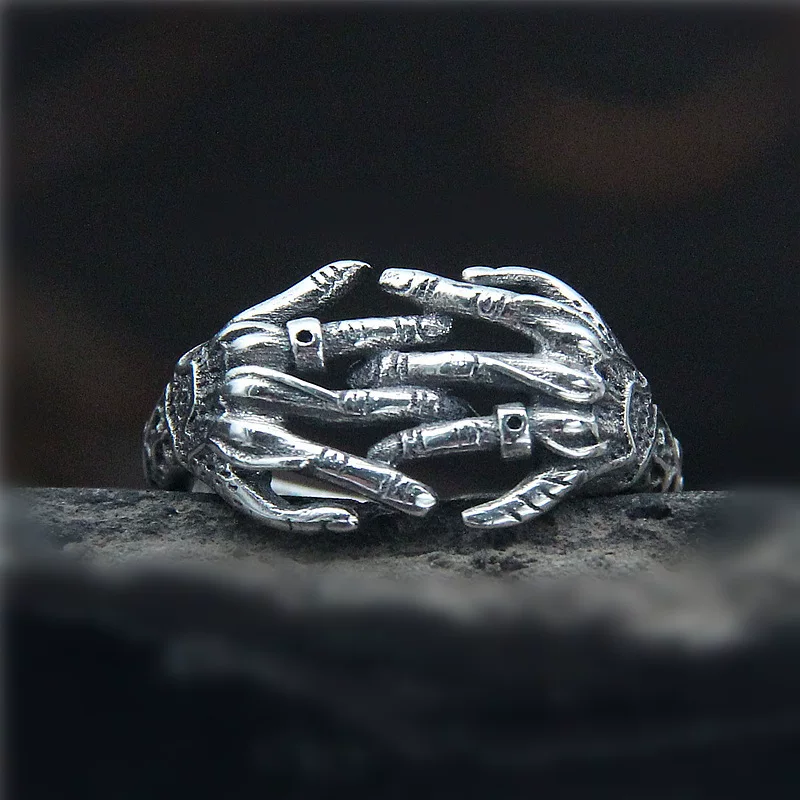 Adjustable ring, European style, Gothic, punk style