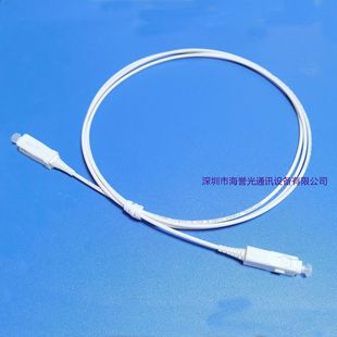 SC-SC single-mode single-core G657A2 white fiber jumper length 1 m SC large square head white connector