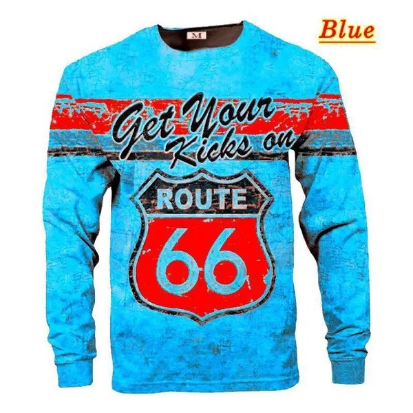 High Street serie 66 impresión digital 3D ventas directas de fábrica hombres y mujeres con el mismo estilo casual suelto suéter de cuello redondo de manga larga