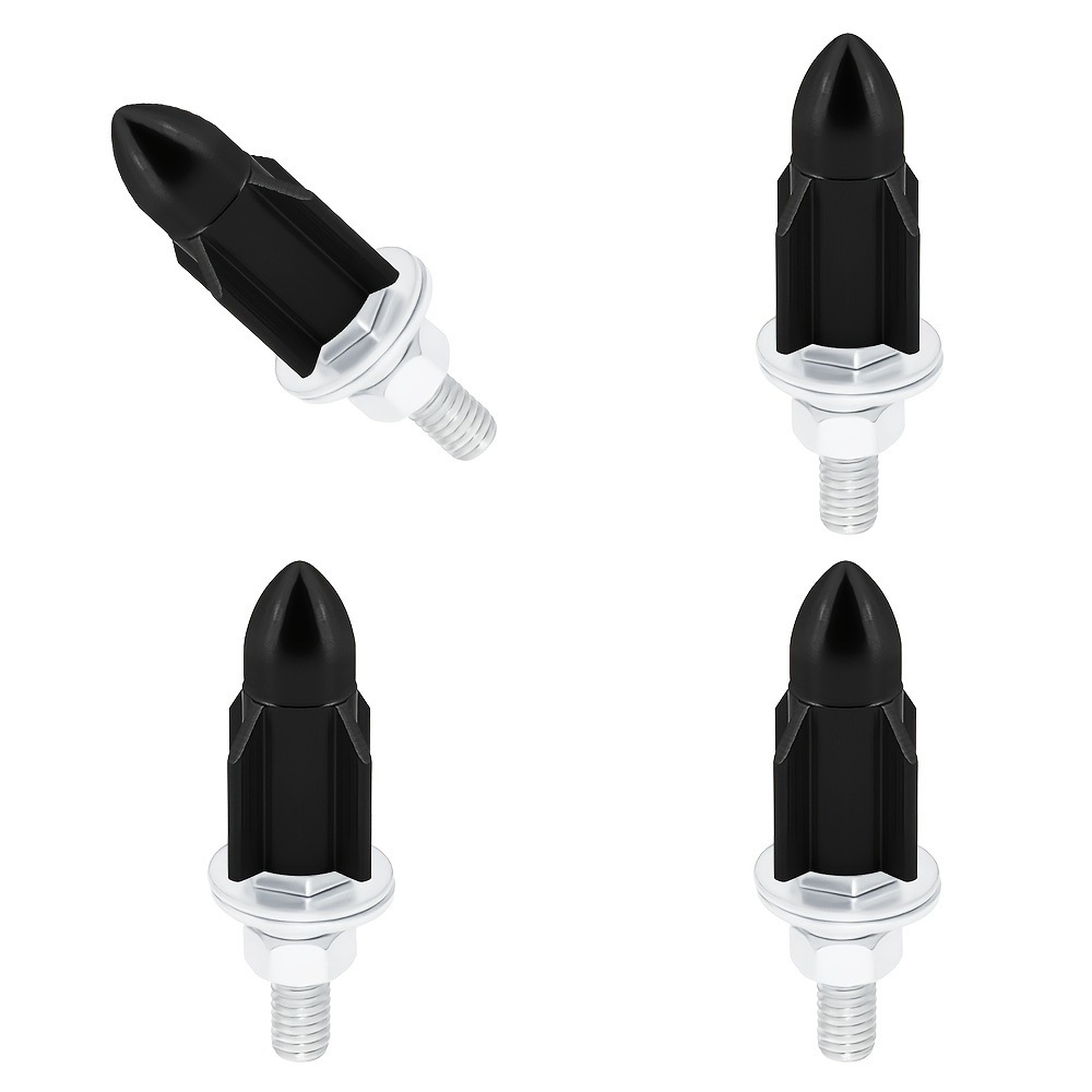 Parafusos para placa de matrícula americana M6 em liga de alumínio iridescente com rosca universal e cores transversais para exterior de carros e aeronaves._voghion.com
