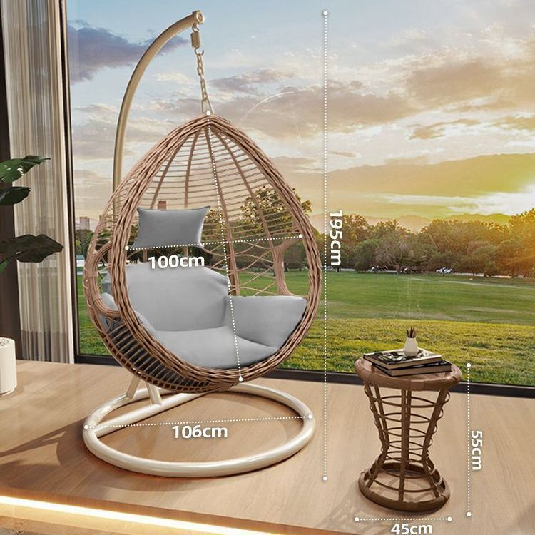 Cesta colgante columpios al aire libre patio silla colgante doble balcón doméstico red Bird 's Nest hamaca silla oscilante de Ratán