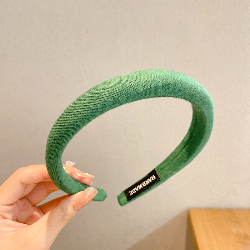 Meilad High Crane Top Hairband 2025 nuevo estilo de alta sensación Hairband tela esponja de otoño y invierno prensado tocado coreano