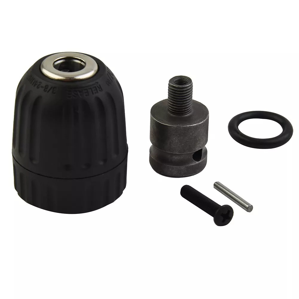 0.8-10 毫米-无钥匙-钻夹 3/8-24UNF 螺纹钻头适配器适用于钻头