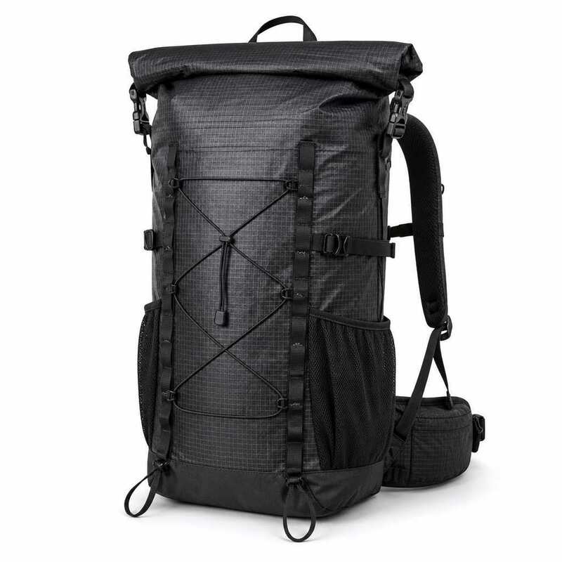 Ultra-Light Mountaineering Backpack 58L Cuben Black Expedition Large Capacity External Attachment System Oem Customization Ultra-Light Mountaineering Backpack 58L Cuben Black Expedition Large Capacity External Attachment System Oem Customization