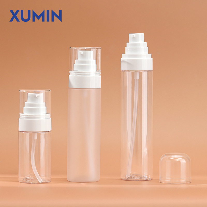 Xumin cosméticos al por mayor botellas de PET prensadas 50ml botellas de emulsión 100 - 120ml botellas de esencia